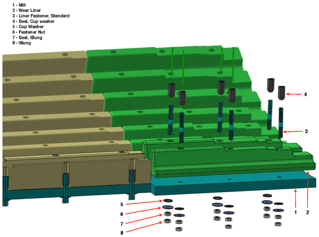 SPR Bolt exploded view