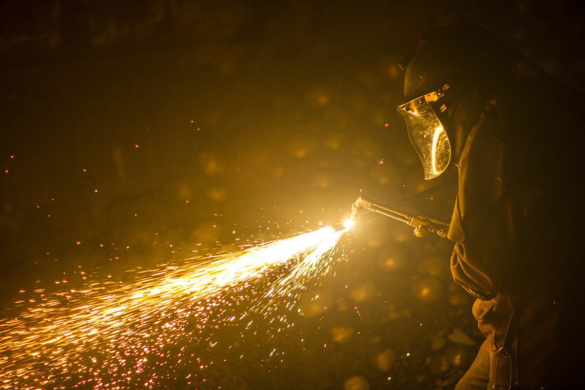 Kaltech crew working inside a mill